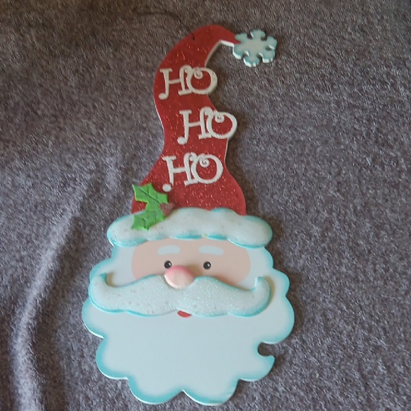 Other - Festive Santa Wall Decor - Red and White Holiday Accent